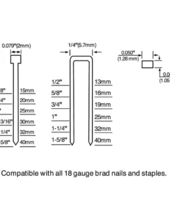 Husky Pneumatic 4-in-1 18-Gauge 1-5/8 in. Mini Flooring Nailer and Stapler -FixPro Store husky floor nailers dpfbc940 76 1000