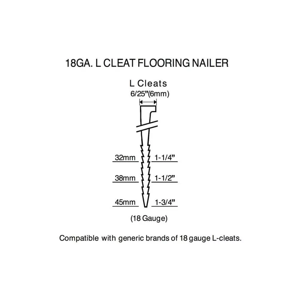 Husky Pneumatic 18-Gauge 1-3/4 in. L-Cleat Flooring Nailer 9 Husky Pneumatic 18-Gauge 1-3/4 in. L-Cleat Flooring Nailer - Image 7