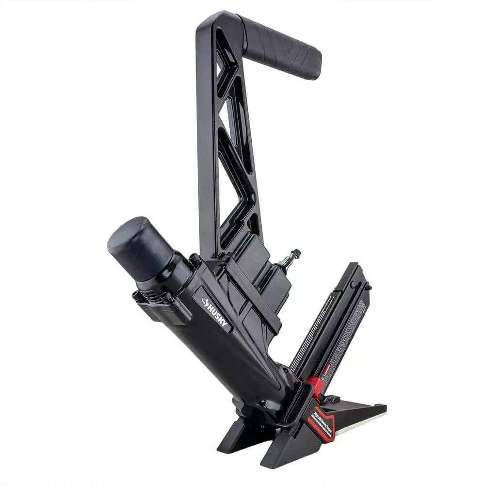 Husky Pneumatic 3-in-1 15.5-Gauge and 16-Gauge 2 in. Flooring Nailer and Stapler with Quick Jam Release 4 Husky Pneumatic 3-in-1 15.5-Gauge and 16-Gauge 2 in. Flooring Nailer and Stapler with Quick Jam Release - Image 2