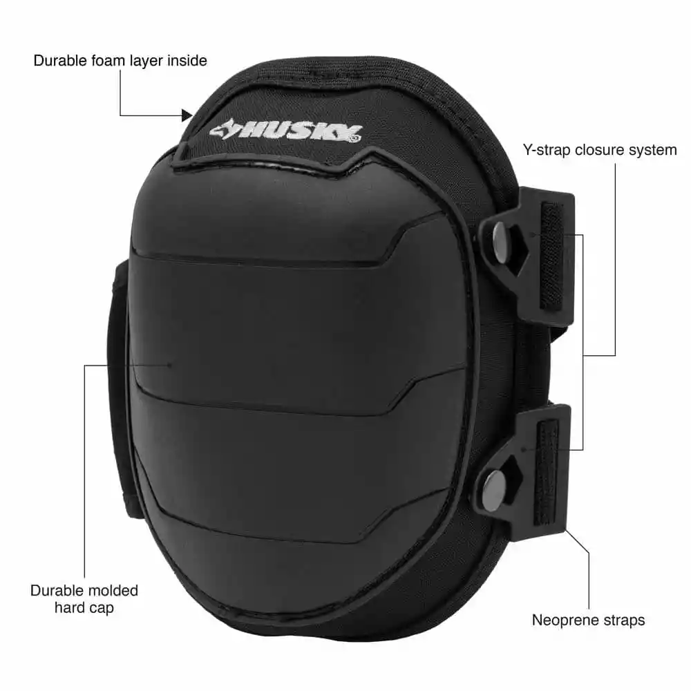 Husky Foam Hard Cap Work Knee Pad (2-Pair) 4 Husky Foam Hard Cap Work Knee Pad (2-Pair) - Image 3