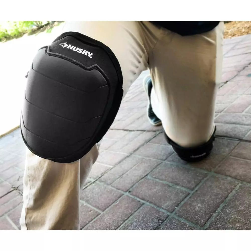 Husky Foam Hard Cap Work Knee Pad (2-Pair) 3 Husky Foam Hard Cap Work Knee Pad (2-Pair) - Image 2