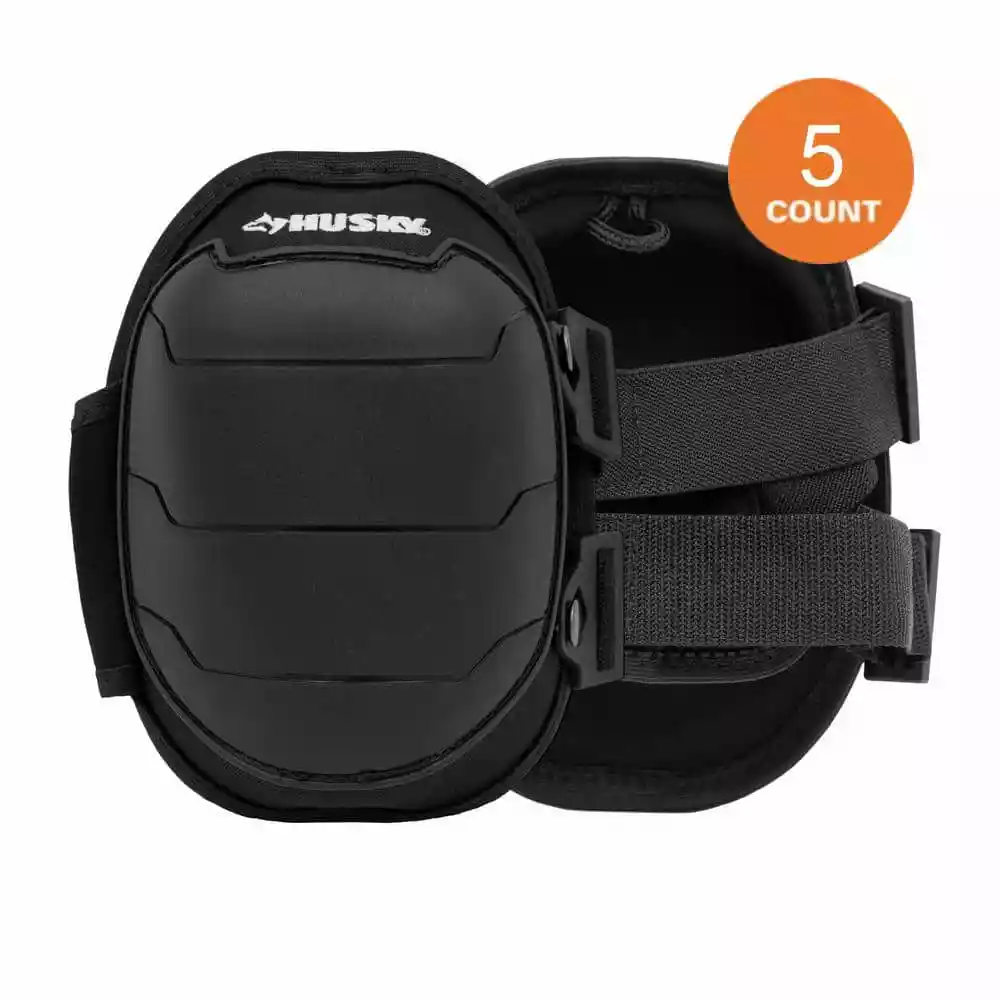 Husky Foam Hard Cap Work Knee Pad (5-Pack) 3 Husky Foam Hard Cap Work Knee Pad (5-Pack)
