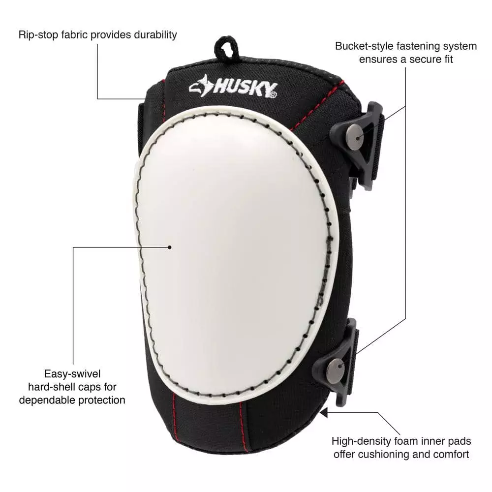 Husky Hard Cap Work Knee Pad (2-Pair) 4 Husky Hard Cap Work Knee Pad (2-Pair) - Image 2