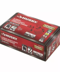 Husky Heavy-Duty Wall-Mounted Storage Hooks (6-Pack)