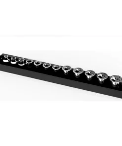 Husky 13 in. W Magnetic 3/8 in. and 1/2 in. Drive Shallow Socket Tray -FixPro Store husky garage cabinet accessories hm12sscktry e1 1000