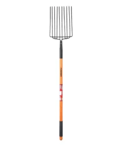 Husky 47 in. L Wood Handle 10-Tines Welded Bedding Fork