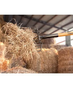 Husky 47 in. Wood Handle 10-Tines Welded Bedding Garden Fork -FixPro Store husky garden forks 77144 950 44 1000