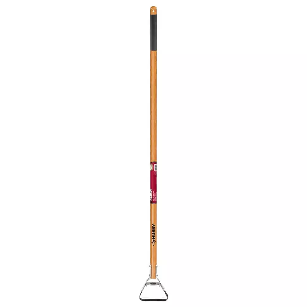 Husky 54 in. L Wood Handle Action Hoe with Grip 3 Husky 54 in. L Wood Handle Action Hoe with Grip