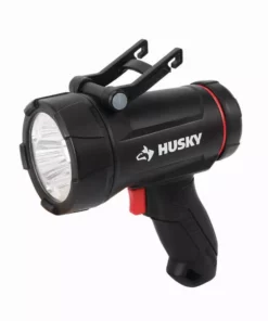 Husky 1500 Lumens Dual Power Rechargeable Handheld Spotlight