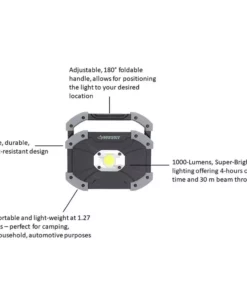 Husky 1000 Lumens LED Utility Light -FixPro Store husky handheld spotlights 99878 d4 1000