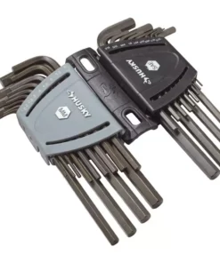 Husky SAE/Metric Long Arm Hex Key Set (26-Piece) -FixPro Store husky hex key sets hlahksm26pc 66 1000