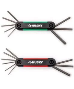 Husky Mini Folding Hex Key Set (9-Piece SAE, 8-Piece MM) 14 Husky Mini Folding Hex Key Set (9-Piece SAE, 8-Piece MM) -FixPro Store husky hex key sets hmfhksm17pcn 06 1f 1000