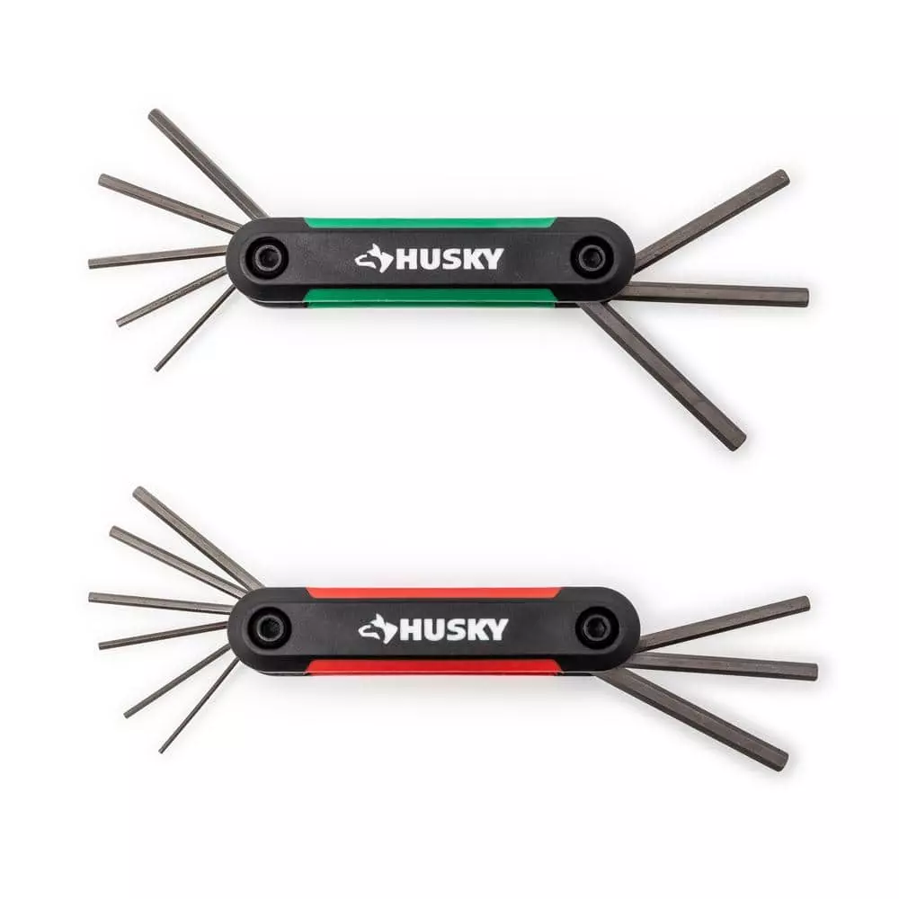 Husky Mini Folding Hex Key Set (9-Piece SAE, 8-Piece MM) 8 Husky Mini Folding Hex Key Set (9-Piece SAE, 8-Piece MM) - Image 6