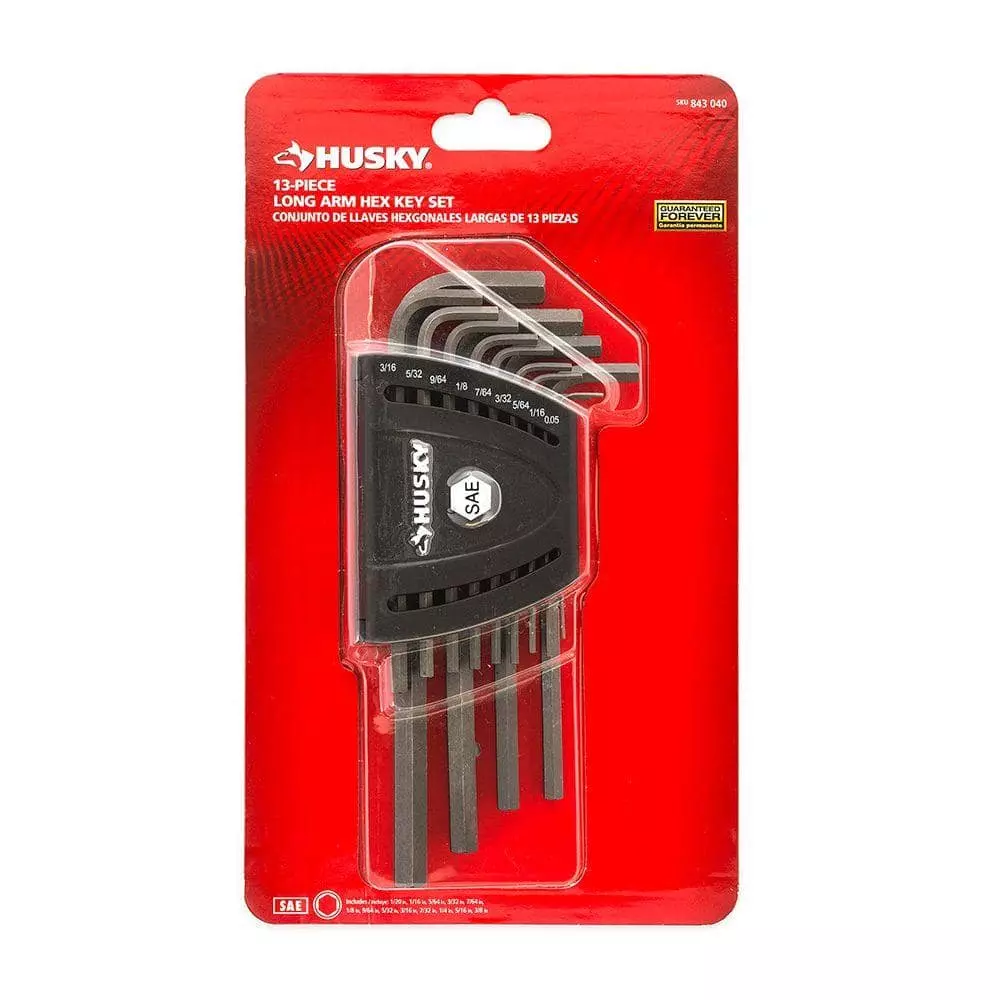 Husky Long Arm Hex Key Set, SAE (13-Piece) 4 Husky Long Arm Hex Key Set, SAE (13-Piece) - Image 2