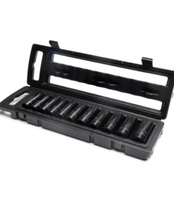 Husky 1/2 in. Drive Impact Socket Set, SAE in Blow Molded Case (11-Piece) 13 Husky 1/2 in. Drive Impact Socket Set, SAE in Blow Molded Case (11-Piece) -FixPro Store husky impact socket sets h2ddimp11pcs 40 1000