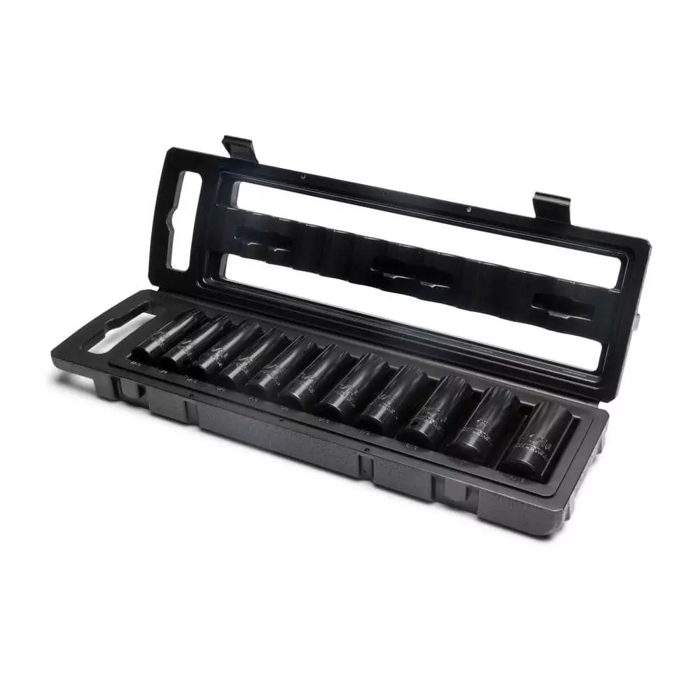 Husky 1/2 in. Drive Impact Socket Set, SAE in Blow Molded Case (11-Piece) 5 Husky 1/2 in. Drive Impact Socket Set, SAE in Blow Molded Case (11-Piece) - Image 3