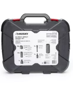 Husky 1/2 in. Drive SAE/Metric Impact Socket Set (64-Piece) -FixPro Store husky impact socket sets h64imps 4f 1000
