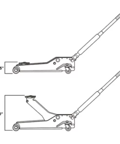 Husky 3-Ton Low Profile Floor Jack with Quick Lift with 12 in. 4 Pocket Zippered Tool Bag -FixPro Store husky jack stands hd0012060012 bd 44 1000