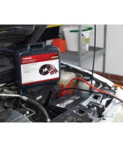 Husky 20 ft. 4-Gauge Booster Cables -FixPro Store husky jumper cables 0160420 ul1 31 1000