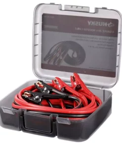 Husky 20 ft. 4-Gauge UL Booster Cable -FixPro Store husky jumper cables 0160420 ul1 40 1000 2