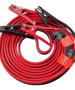 Husky 20 ft. 4-Gauge Booster Cables -FixPro Store husky jumper cables 0160420 ul1 44 1000