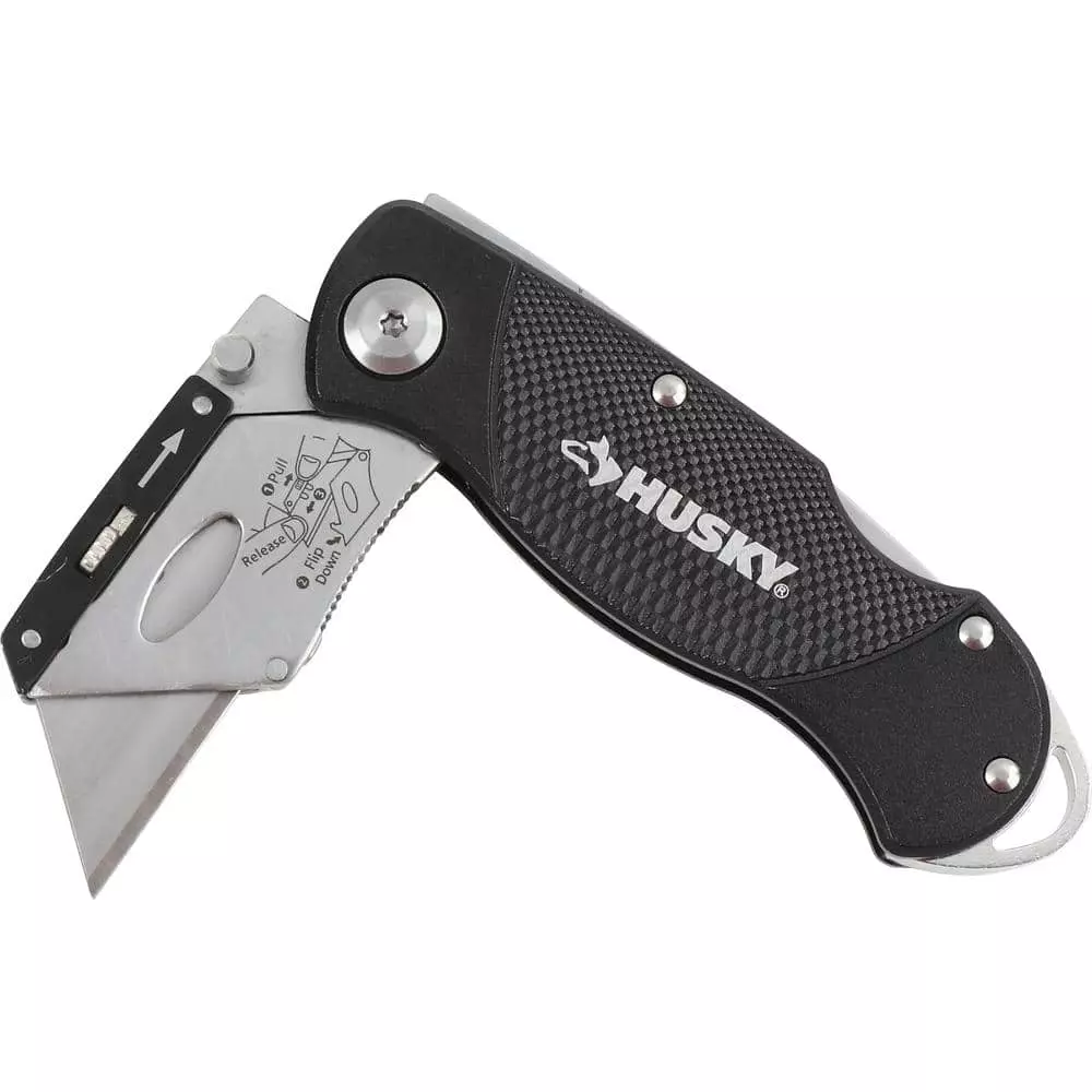 Husky Folding Lock-Back Utility Knife (3-Pack) 6 Husky Folding Lock-Back Utility Knife (3-Pack) - Image 4