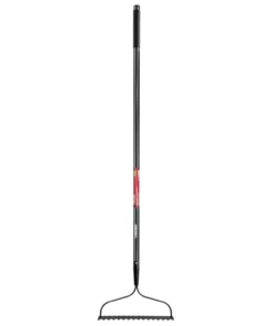 Husky 57 in. Fiberglass Handle 16-Tines Bow Rake