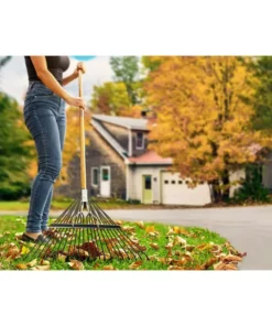 Husky 53 in. Long Wood Handle 22 in. Steel Leaf Rake 10 Husky 53 in. Long Wood Handle 22 in. Steel Leaf Rake -FixPro Store husky leaf rakes 77844 950 1f 1000