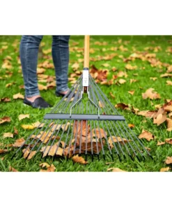 Husky 53 in. Long Wood Handle 22 in. Steel Leaf Rake 11 Husky 53 in. Long Wood Handle 22 in. Steel Leaf Rake -FixPro Store husky leaf rakes 77844 950 44 1000