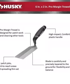 Husky 6 in. x 2 in. Pro Margin Trowel 9 Husky 6 in. x 2 in. Pro Margin Trowel -FixPro Store husky margin trowels 57506 c3 1000