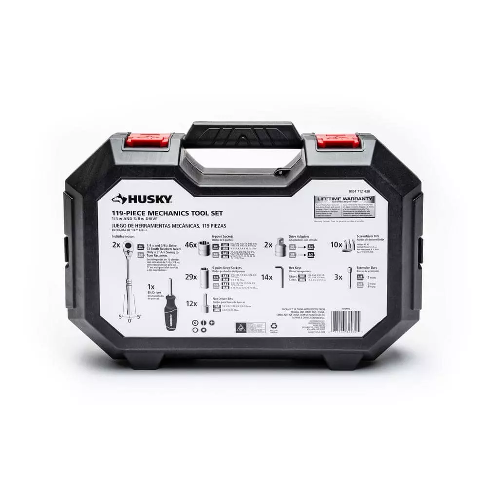 Husky Mechanics Tool Set (119-Piece) 10 Husky Mechanics Tool Set (119-Piece) - Image 8
