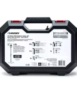 Husky 144-Position 1/4 in. and 3/8 in. Drive Mechanics Tool Set (75-Piece) -FixPro Store husky mechanics tool sets h14475mts 06 44 1000
