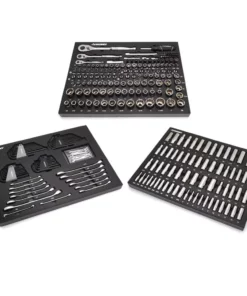 Husky Mechanics Tool Set in EVA Trays (290-Piece)