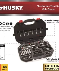 Husky Mechanics Tool Set (94-Piece) -FixPro Store husky mechanics tool sets h94mts 40 1000