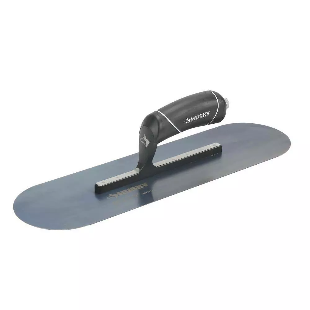 Husky 16 in. x 4-1/2 in. Pro Blue Steel Pool Trowel 5 Husky 16 in. x 4-1/2 in. Pro Blue Steel Pool Trowel - Image 3