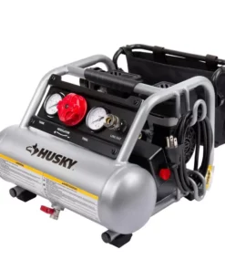 Husky 1 Gal. Portable Electric-Powered Silent Air Compressor -FixPro Store husky portable air compressors 3300113 40 1000