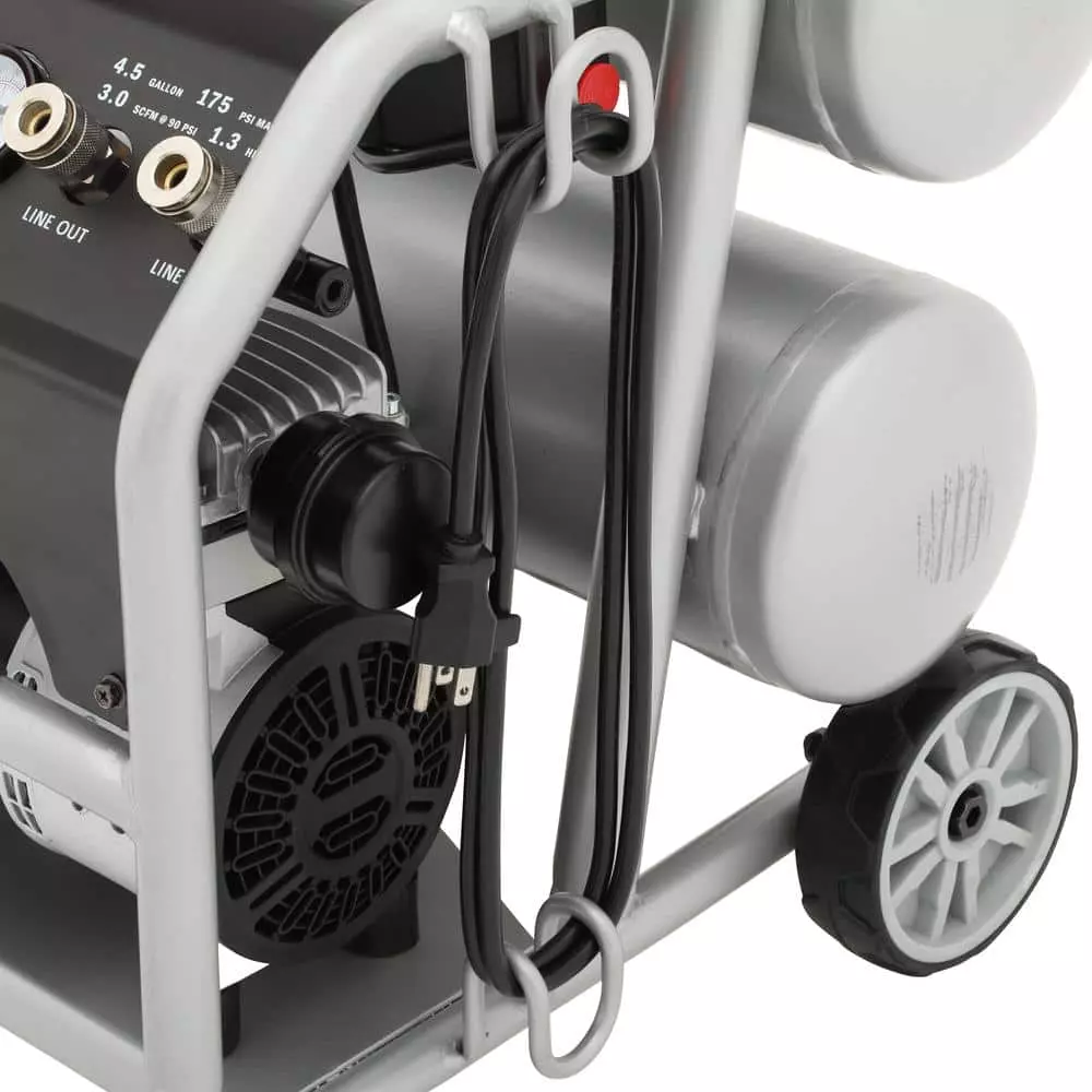 Husky 4.5 Gal. Portable Electric-Powered Silent Air Compressor 5 Husky 4.5 Gal. Portable Electric-Powered Silent Air Compressor - Image 3