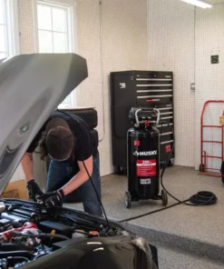 Husky 20 Gal. 200 PSI Oil Free Portable Vertical Electric Air Compressor -FixPro Store husky portable air compressors c202h 31 1000