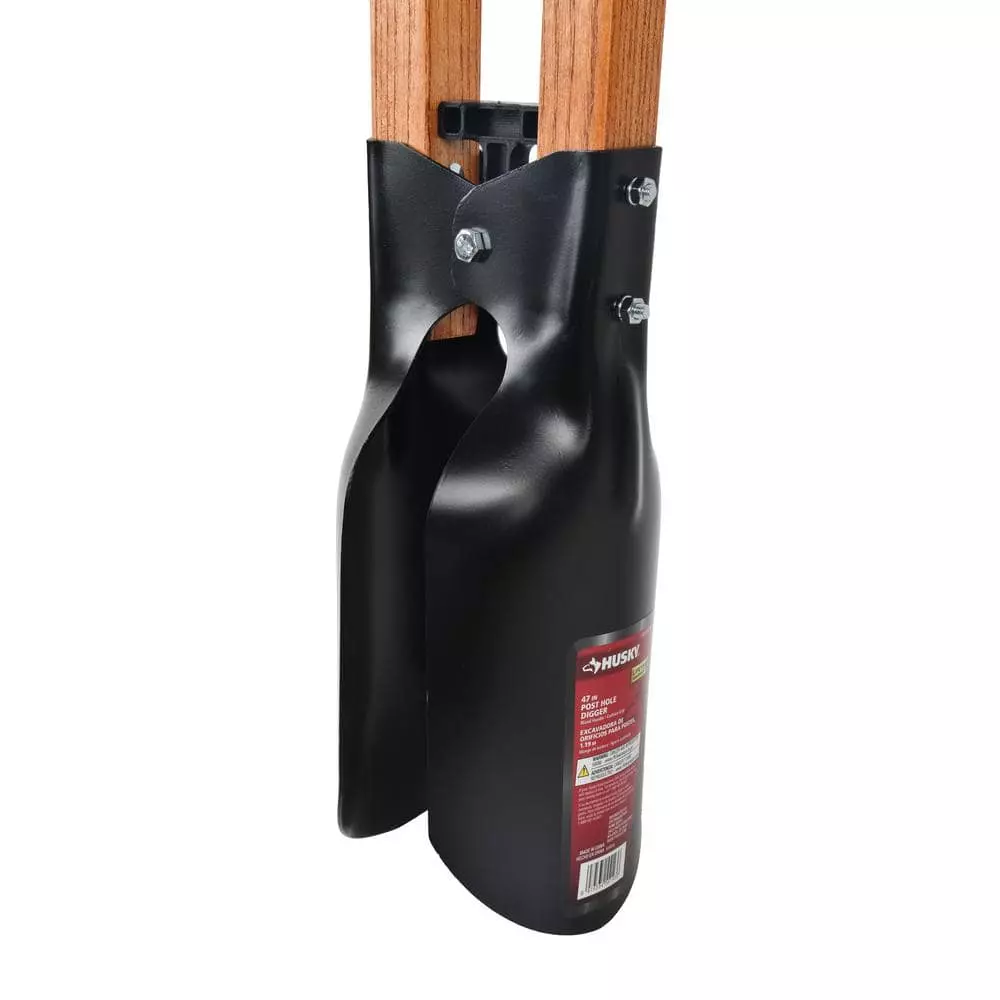 Husky 47 in. L Wood Handle Post Hole Digger with Grip 4 Husky 47 in. L Wood Handle Post Hole Digger with Grip - Image 2