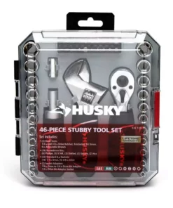 Husky 1/4 in. and 3/8 in. Stubby Ratchet and Socket Set (46-Piece) 12 Husky 1/4 in. and 3/8 in. Stubby Ratchet and Socket Set (46-Piece) -FixPro Store husky ratchet socket sets h46pcsts c3 1000