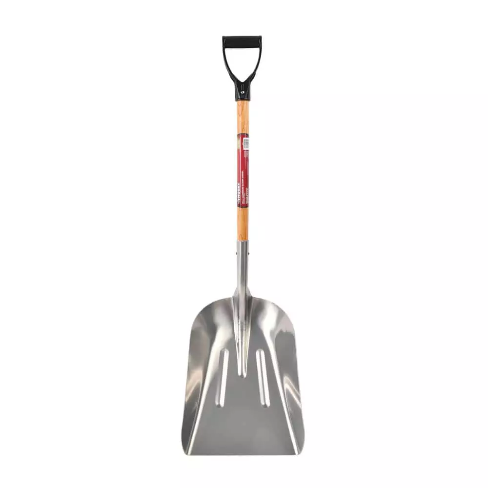 Husky 28 in. D-Grip Short Wood Handle Aluminum Scoop Shovel 3 Husky 28 in. D-Grip Short Wood Handle Aluminum Scoop Shovel