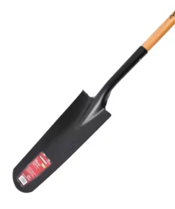 Husky 28 in. D-Grip short Wood Handle Steel Drain Spade -FixPro Store husky shovels 618029 c3 1000
