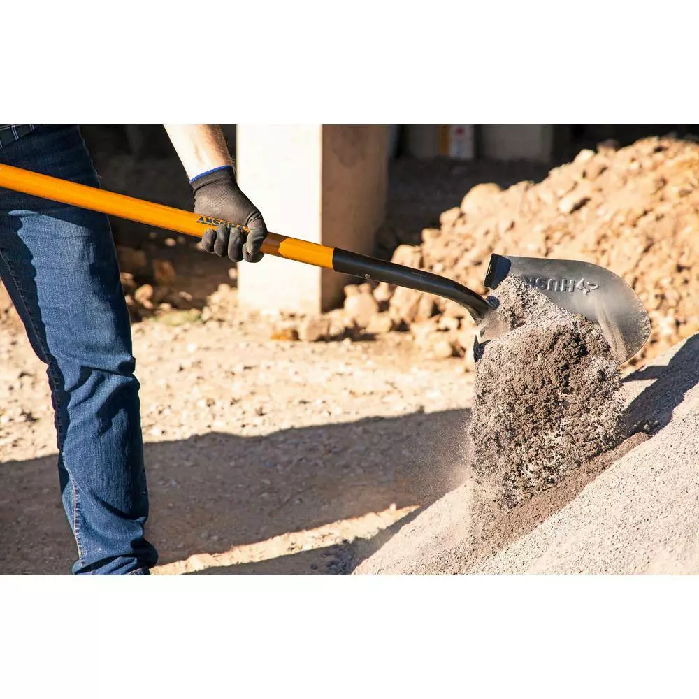 Husky 5-Piece 47 in. L Wood Handle Carbon Steel Digging Shovel with Grip Garden Tool Set 8 Husky 5-Piece 47 in. L Wood Handle Carbon Steel Digging Shovel with Grip Garden Tool Set - Image 6