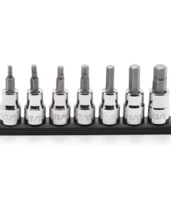 Husky 3/8 in. Drive SAE Hex Bit Socket Set (7-Piece) -FixPro Store husky socket sets h3dsae7pchbs 02 44 1000