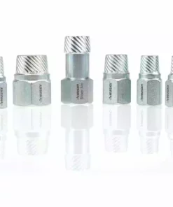 Husky Pipe Nipple Extractor Set (6-Piece) -FixPro Store husky specialty plumbing tools 410 391 0111 4f 1000