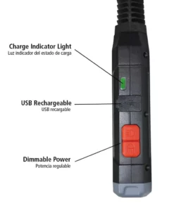 Husky 400 Lumens Rechargeable Flex Work Light -FixPro Store husky standing work lights fl400hd 44 1000