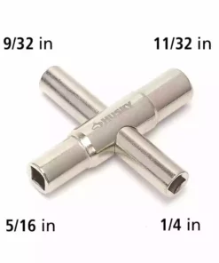 Husky 4-Way Sillcock Key -FixPro Store husky water meter keys 16pl0129 66 1000