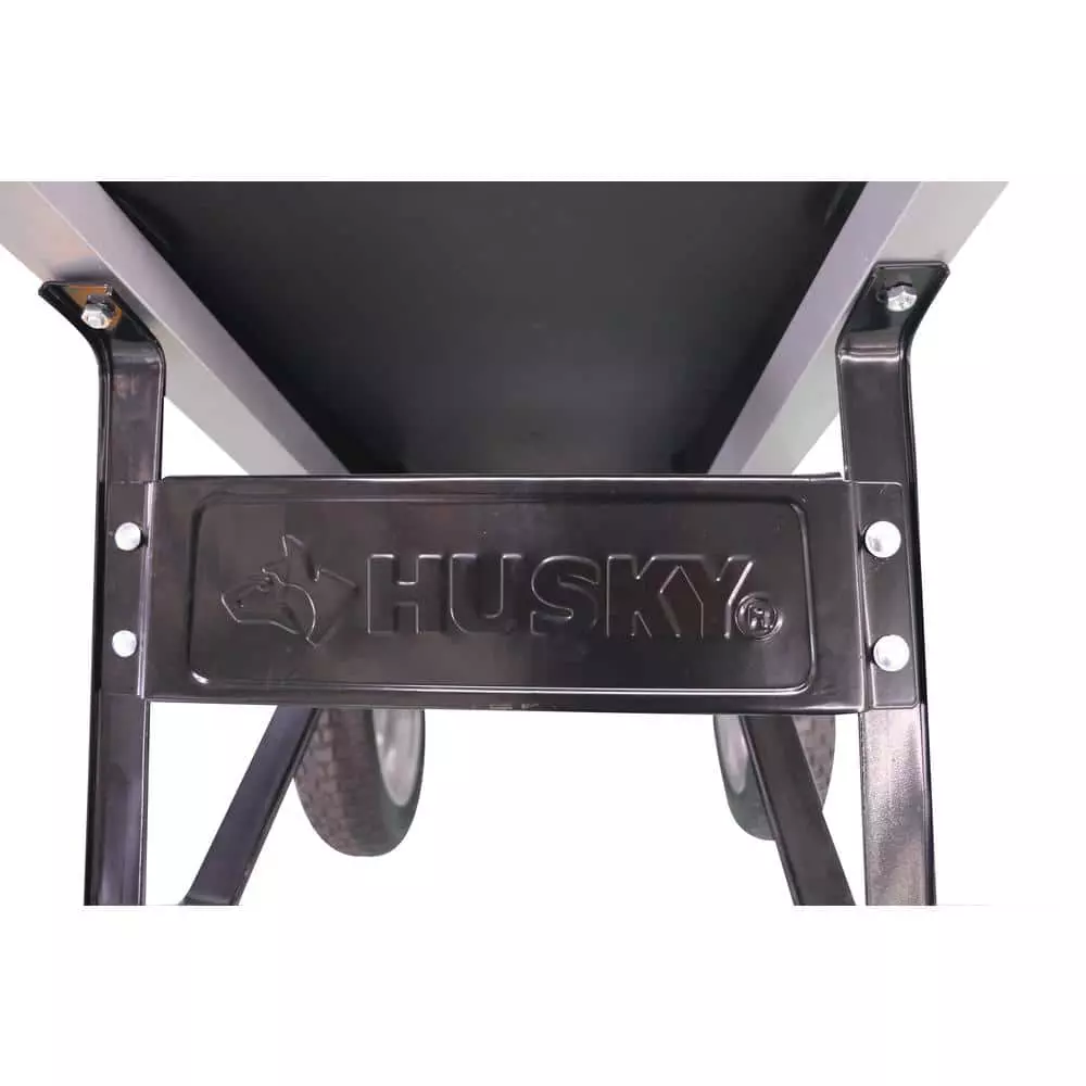 Husky 6 cu. ft. Poly Wheelbarrow with Dual Flat Free Tires 6 Husky 6 cu. ft. Poly Wheelbarrow with Dual Flat Free Tires - Image 4