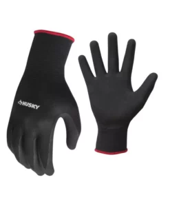 Husky Large Textured Nitrile Grip Gloves (6-Pack)