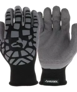Husky Large Micro Armor Latex Foam Dipped Cut 1 -FixPro Store husky work gloves hk37131 lcc9 66 1000